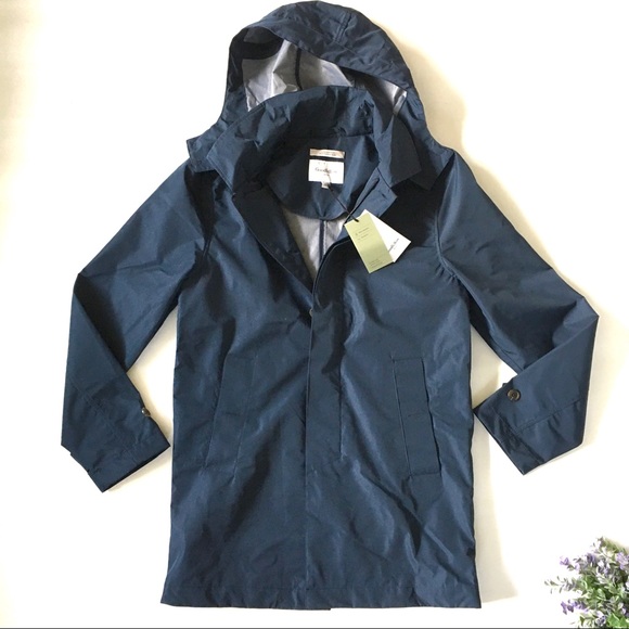 NWT Goodfellow & Co Navy Blue Raincoat Jacket - Picture 3 of 8